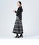 ジャカード フレア ロングスカート