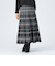 ジャカード フレア ロングスカート