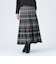 ジャカード フレア ロングスカート