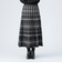 ジャカード フレア ロングスカート