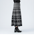 ジャカード フレア ロングスカート