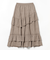 ワッシャー フェイクスエード スカート