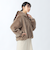 ショートファー フード ブルゾン