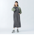 後ジップ 異素材 ワンピース