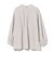 袖ケシ プリーツ スタンドカラー ブラウス