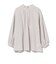 袖ケシ プリーツ スタンドカラー ブラウス