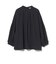 袖ケシ プリーツ スタンドカラー ブラウス