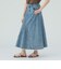 カラーダメージ デニム スカート