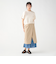 異素材 重ね タイトスカート