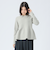 襟付き ペプラム プルオーバー