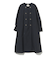 後ボタン ロングコート