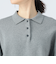 スウェット編み ニットポロシャツ