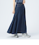 タック デニム スカート