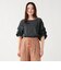 タック バルーンスリーブ シルケット プルオーバー