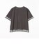 無地 カットソー × チュール Tシャツ（セットアイテム）