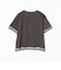 無地 カットソー × チュール Tシャツ（セットアイテム）