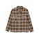 ダブルガーゼチェック オープンカラーシャツ
