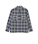 ダブルガーゼチェック オープンカラーシャツ