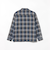 ダブルガーゼチェック オープンカラーシャツ
