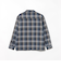 ダブルガーゼチェック オープンカラーシャツ