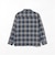 ダブルガーゼチェック オープンカラーシャツ