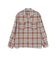 オンブレチェック オープンカラーシャツ