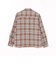 オンブレチェック オープンカラーシャツ