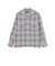 オンブレチェック オープンカラーシャツ