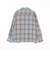 オンブレチェック オープンカラーシャツ