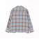 オンブレチェック オープンカラーシャツ
