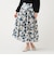 フラワー プリーツ スカート