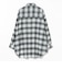 チェック柄 シアー ボタンシャツ