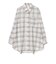 チェック柄 シアー ボタンシャツ