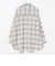 チェック柄 シアー ボタンシャツ