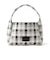 ギンガム チェック ニット バッグ