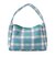 ギンガム チェック ニット バッグ