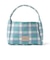 ギンガム チェック ニット バッグ