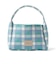 ギンガム チェック ニット バッグ