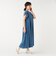 タック フレア ロング ワンピース