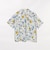 プリント オープンカラー シャツ