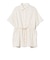 麻混 ウエスト ドロスト シャツ