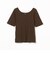 メタルチャーム スクエアネック Tシャツ