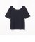 メタルチャーム スクエアネック Tシャツ