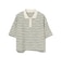 ワッフル ボーダー ポロシャツ