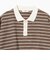 ワッフル ボーダー ポロシャツ