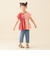 ツートン ギャザー Tシャツ 2026SS (90～140cm) 子供服 夏物 プチプラ