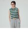 【EXCLUSIVE】RUSSELL ATHLETIC / ワッフル ボーダー ノースリーブ Tシャツ