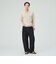 カーブ ワイド ストレート デニムパンツ