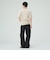 カーブ ワイド ストレート デニムパンツ