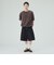 加工 ヘンリーネック ワッフル Tシャツ